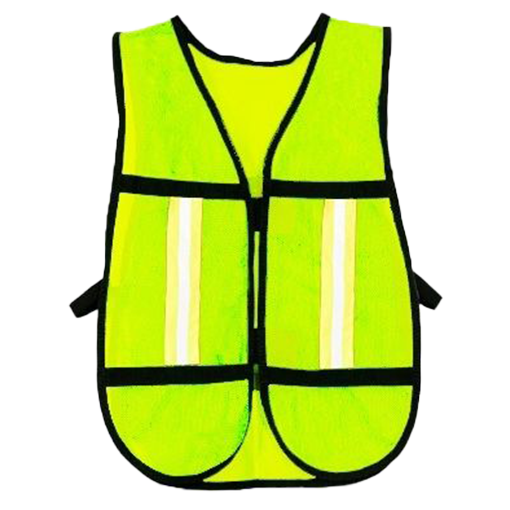 CHALECO DE MALLA CON REFLEJANTE AMARILLO